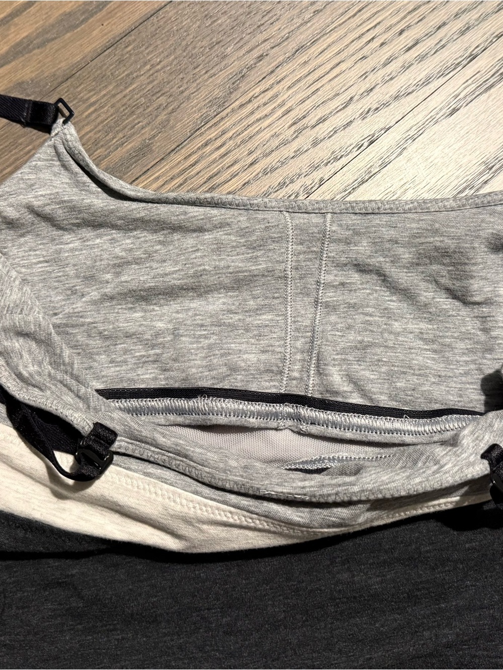lululemon athletica Grey, Black & Cream Triple-Panel Camisole - Picture 4 of 4